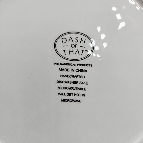 Set of 2 Dash Of That Red & Blue Floral Paisley Dessert/Salad 8.5" Plates EUC - Picture 4 of 5